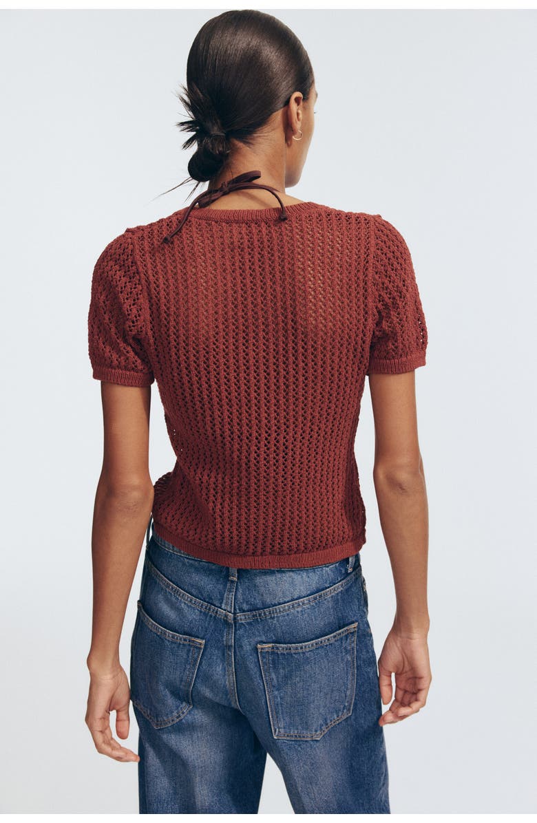 H&M Pointelle-knit cardigan, Alternate, color, 