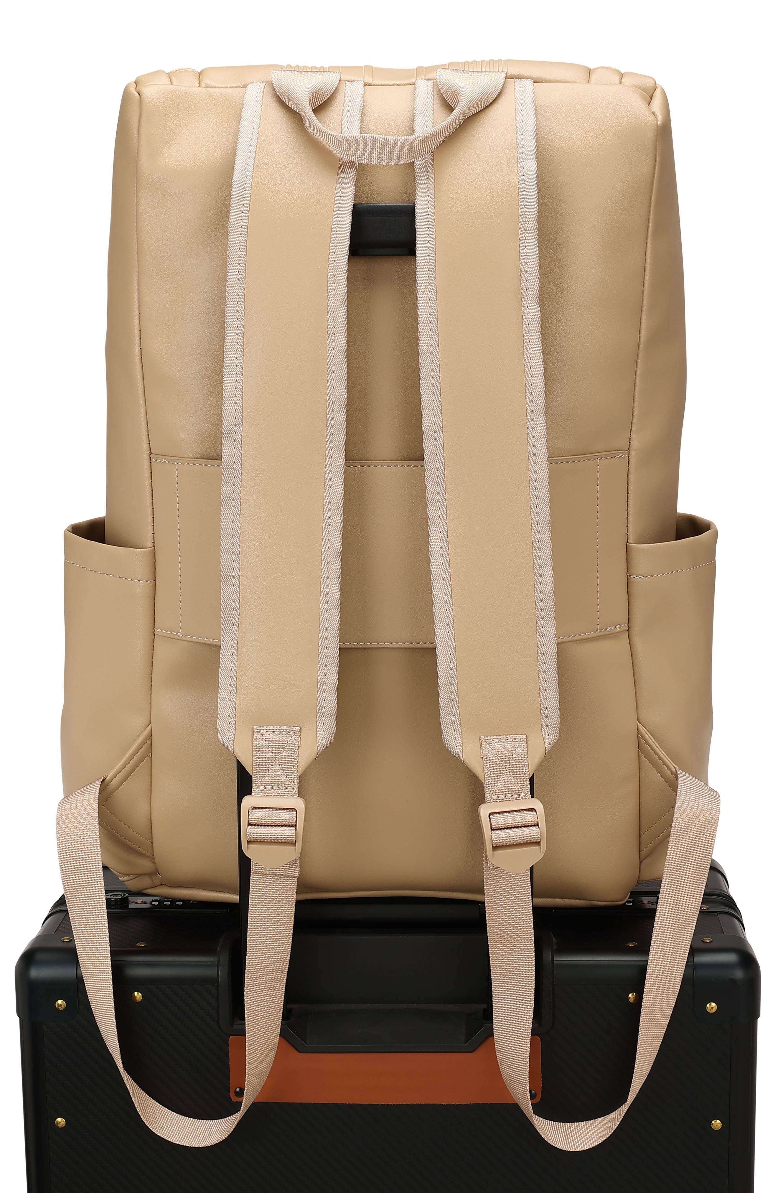 ELLE Roamer 22L Vegan Leather Backpack, Alternate, color, Nude