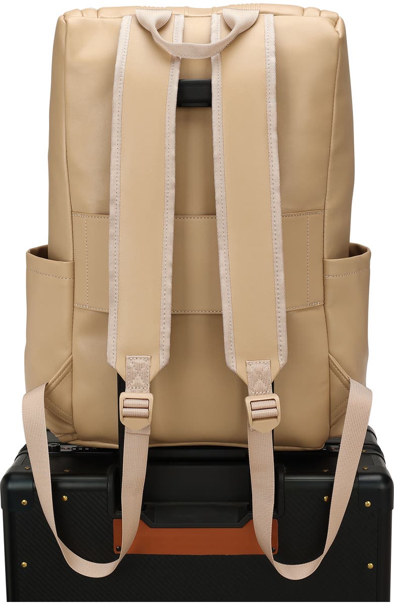 ELLE Roamer 22L Vegan Leather Backpack, Alternate, color, Nude