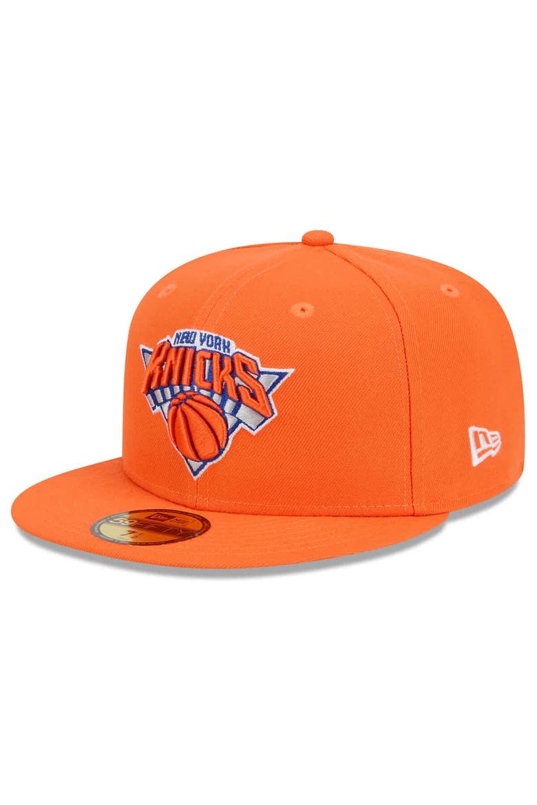 Men's New Era  Orange New York Knicks 2024/25 City Edition Alternate 59FIFTY Fitted Hat, Alternate, color, Orange