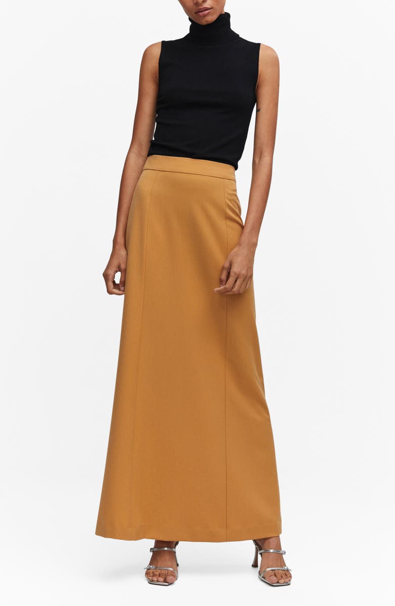 MANGO Flowy Maxi Skirt, Alternate, color,