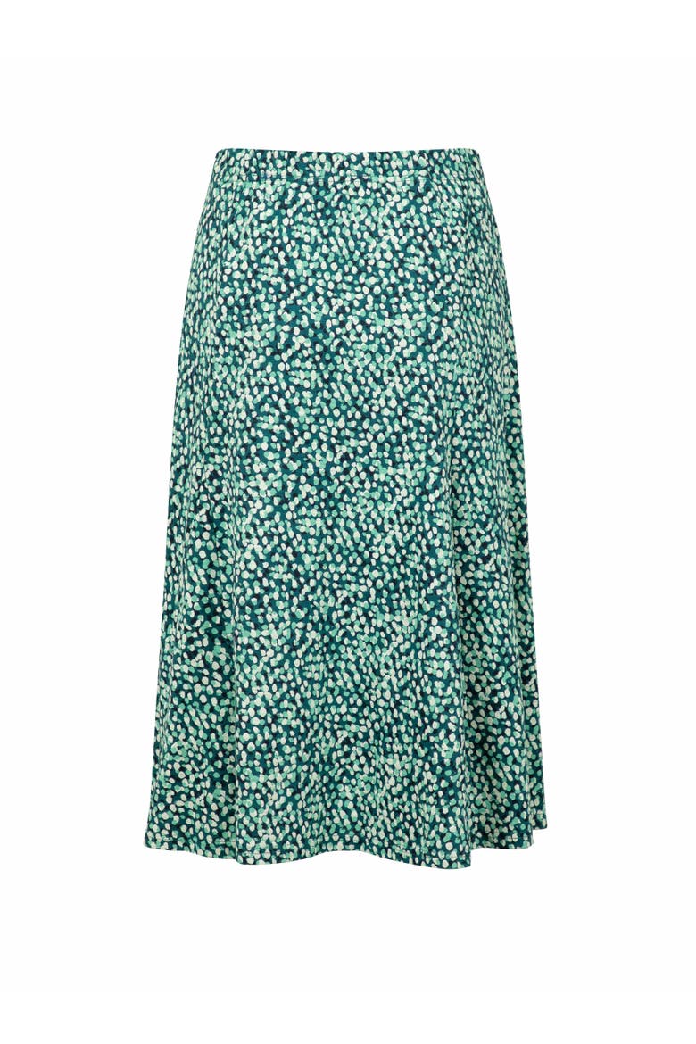 Romaro Printed Jersey Midi Skirt, Alternate, color, Deep Teal