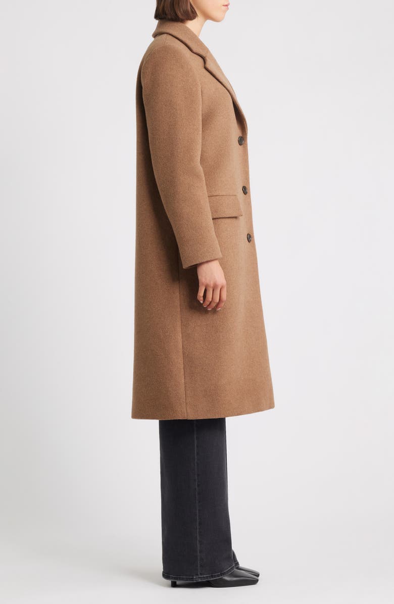 HiSO Virgin Wool & Cashmere Blend Coat, Alternate, color, Camel