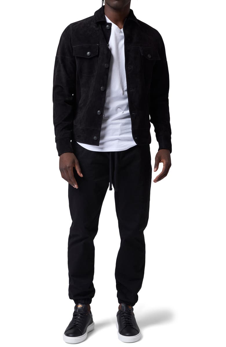 Good Man Brand Suede Jean Jacket, Alternate, color,