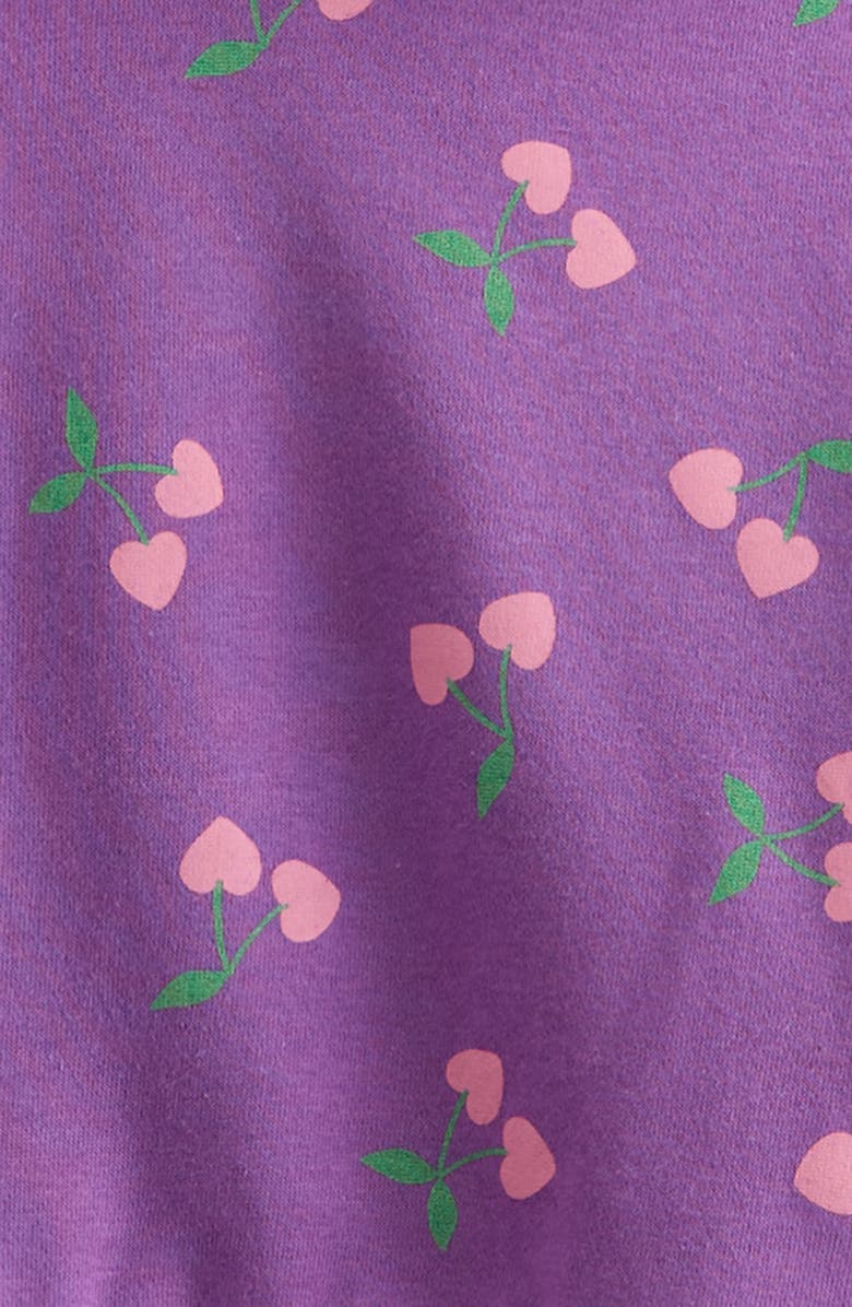 Tucker + Tate Kids' Cotton Blend Fleece Hoodie & Shorts Set, Alternate, color, Purple Cherry Hearts- Purple