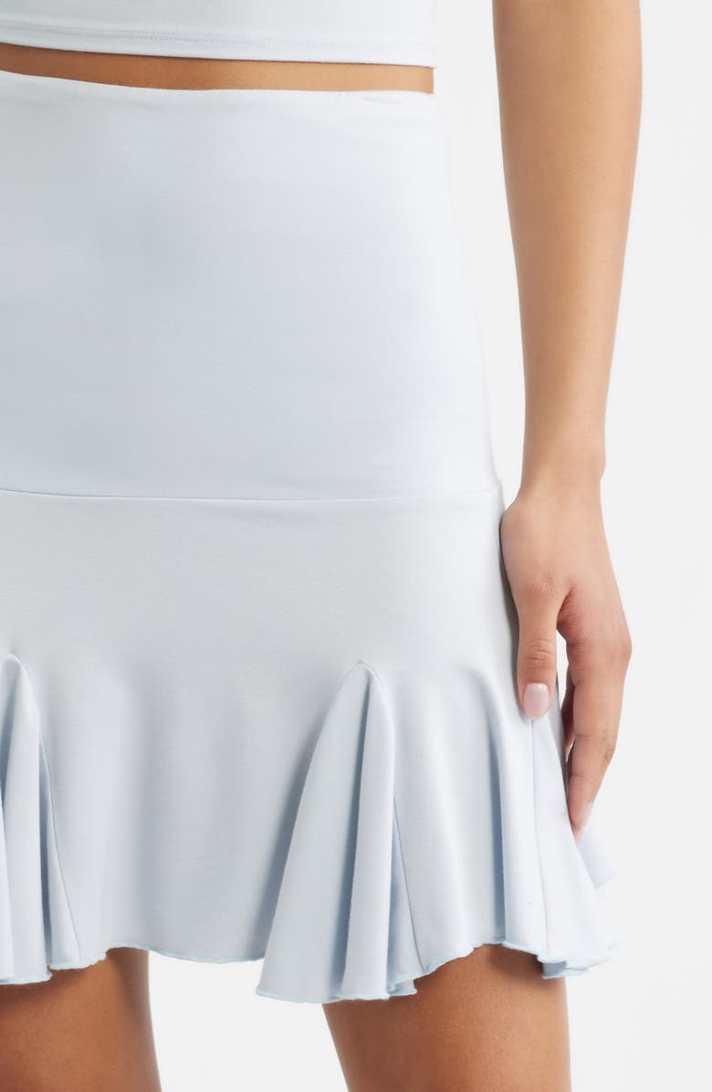 Bella Venice Margot Godet Hem Miniskirt, Alternate, color, Baby Blue