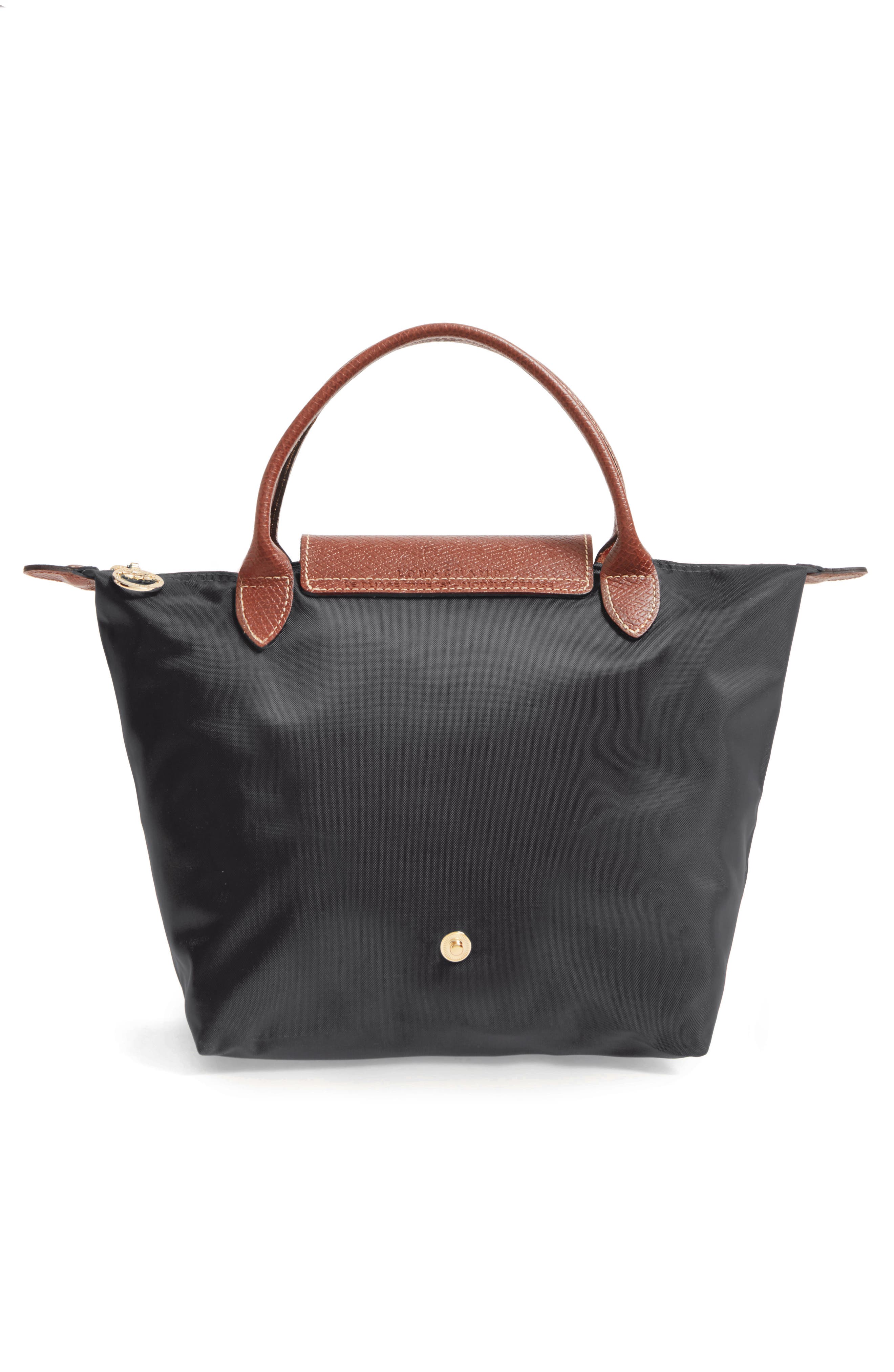 Small Le Pliage Original Top Handle Bag, Alternate, color, BLACK