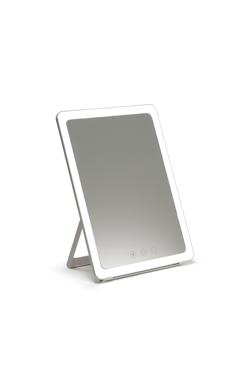 Ilios Lighting Sleek Adjustable Bright LED Slim Makeup Mirror, Main, color, White