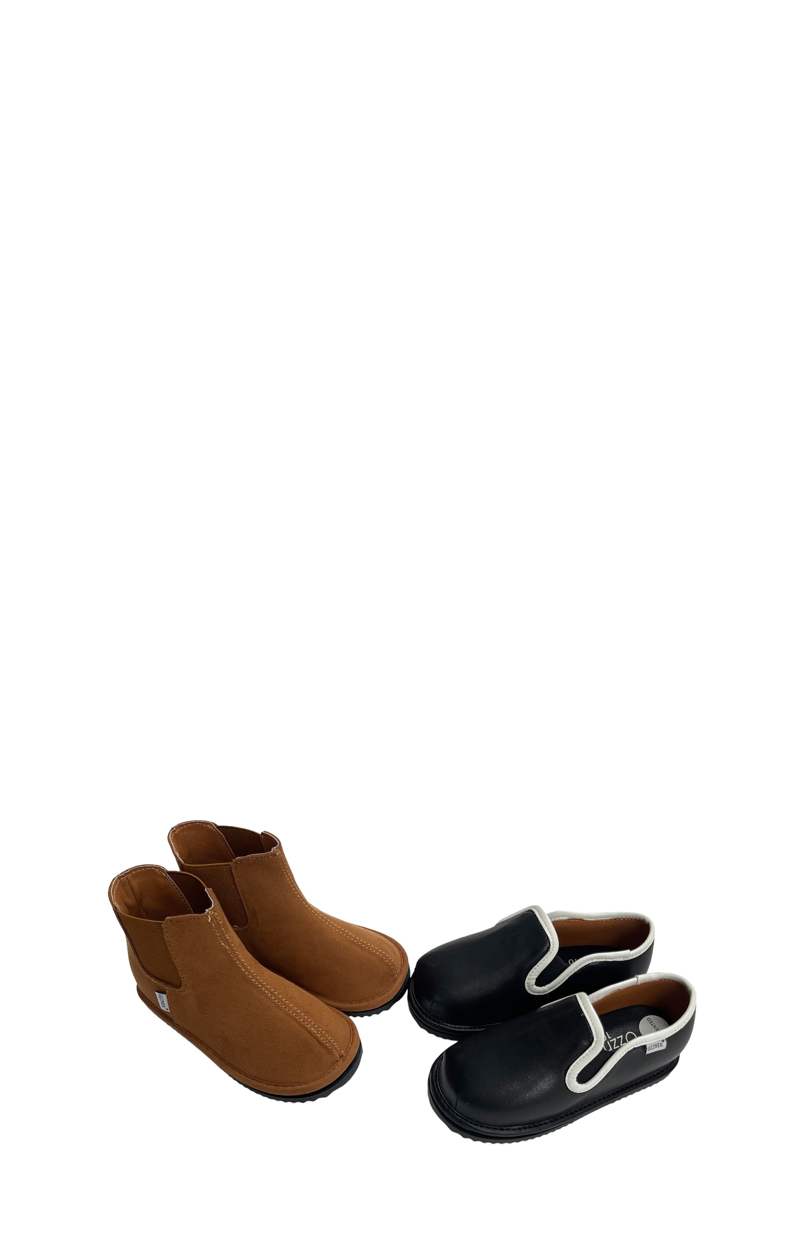 OZZNEK SHOES Kids' David Soles, Boots & Slip-Ons Convertible Shoe Set, Main, color, 