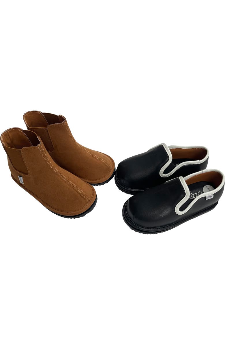 OZZNEK SHOES Kids' David Soles, Boots & Slip-Ons Convertible Shoe Set, Main, color,