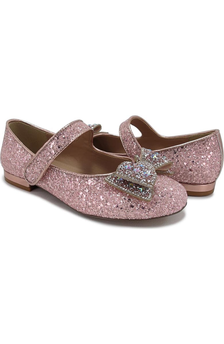 JELLYPOP Kids' Dalton Glitter Mary Jane Flat, Alternate, color, Pink