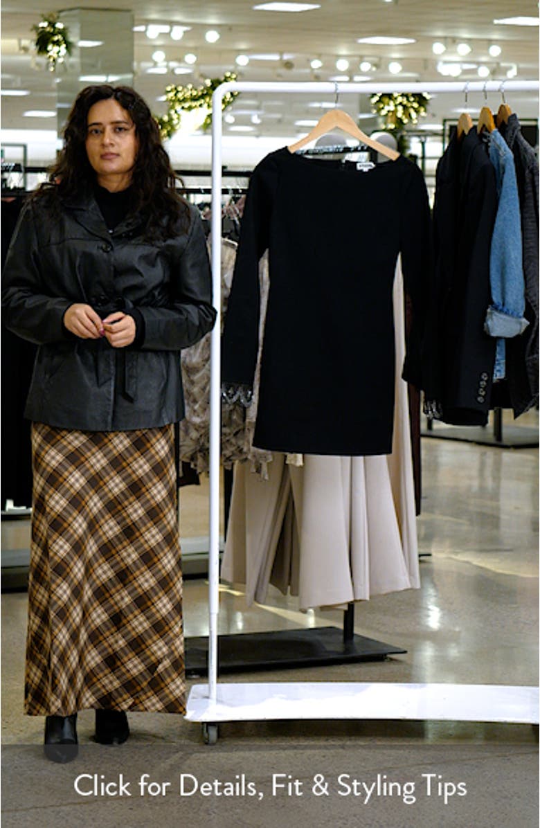 Hunter Bead Cuff Detail Long Sleeve Minidress, sales video thumbnail