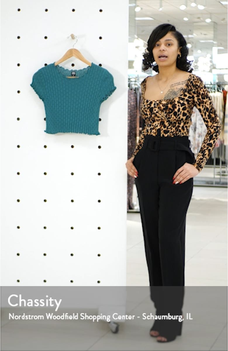 Pointelle Sweater Tee, sales video thumbnail