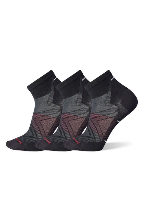 3-Pack Run Zero Cushion Ankle Socks