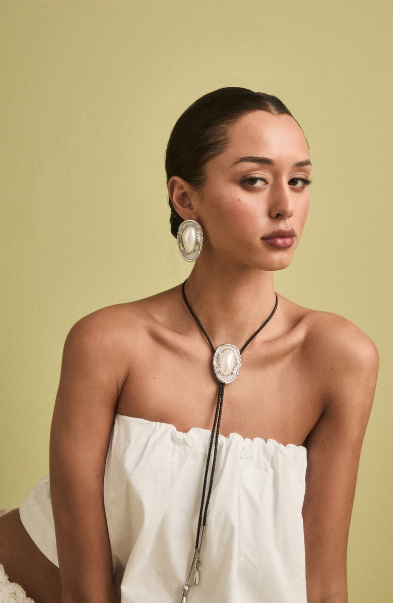 Petit Moments Dolly Bolo Tie Necklace, Alternate, color, 