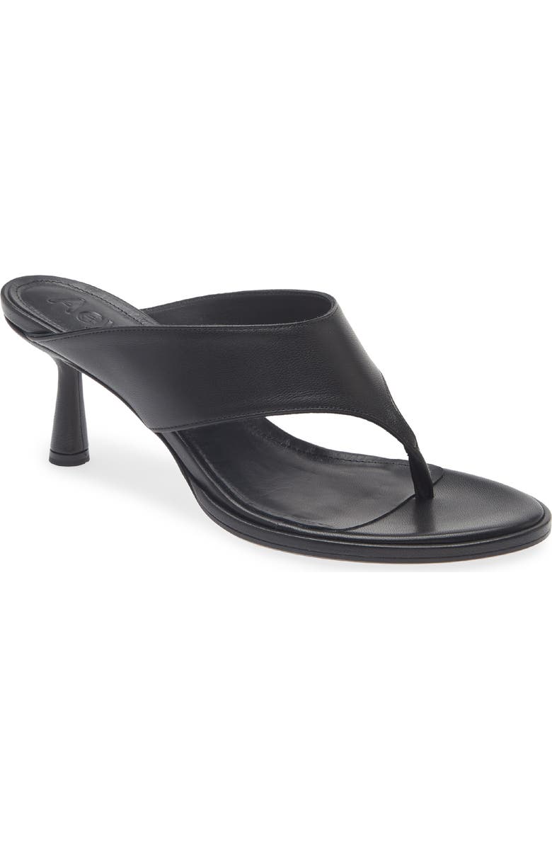 aeyde Olenna Flip Flop, Main, color, Black