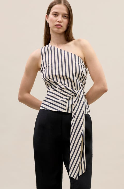 Isla Stripe Poplin Top