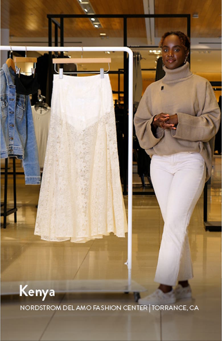 Beat of the Moment Floral Embroidery Maxi Skirt, sales video thumbnail