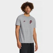 Nike Men's Nike Heather Gray Philadelphia Phillies Cooperstown 2-Hit T-Shirt