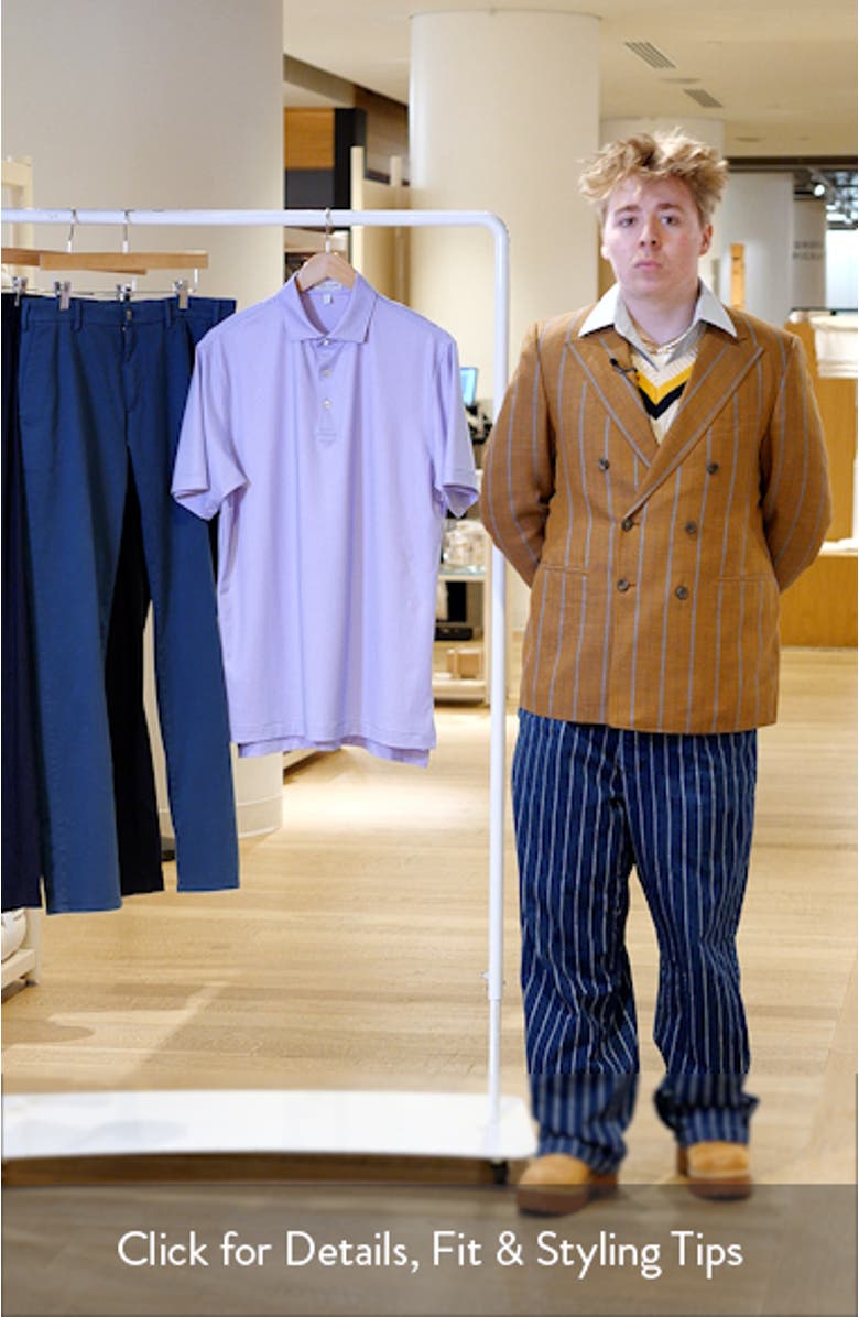 Gingham Performance Jersey Polo, sales video thumbnail