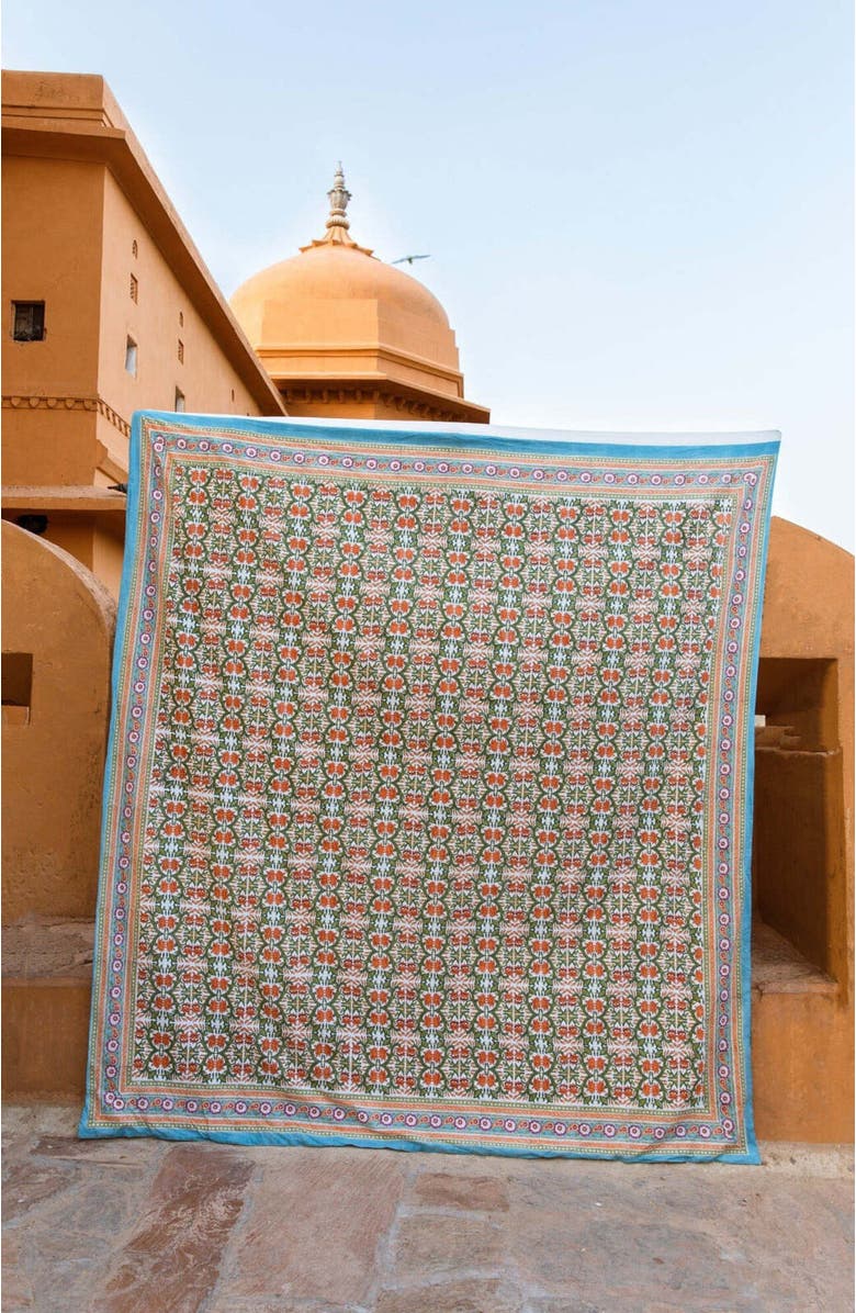 CQC LA Topanga Duvet Cover - with 2 Shams, Alternate, color, White, Blue, Green, Pink