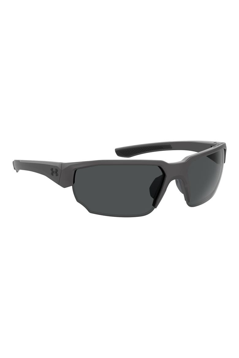 70mm Polarized Oversize Sport Sunglasses, Alternate, color, GREY BLACK