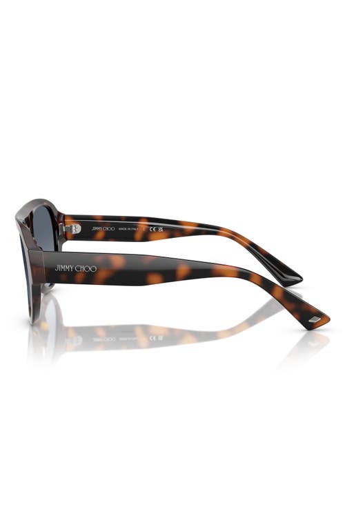 Jimmy Choo Eyewear Aviator Frame Sunglasses In Blue Gradient