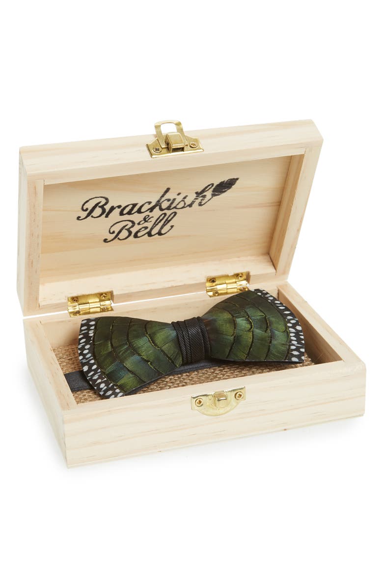 Brackish & Bell Sasnett Feather Bow Tie, Alternate, color, 