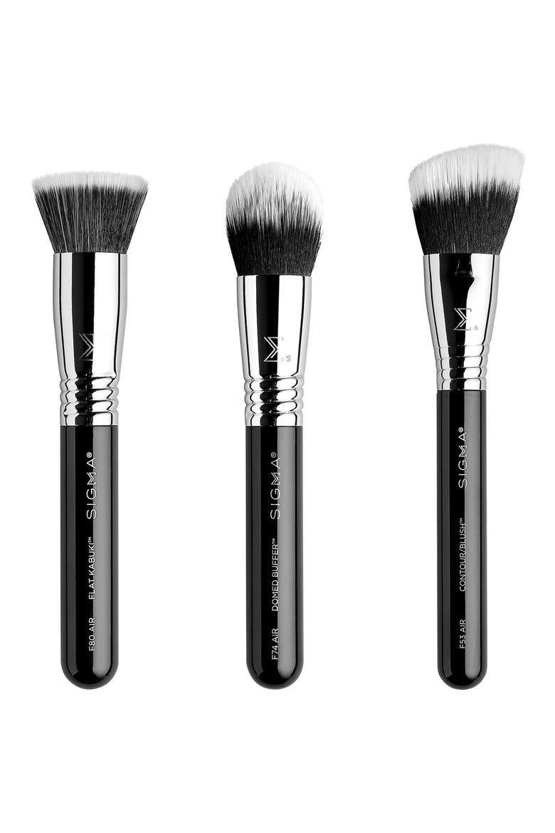 All About Face Makeup Brush Trio Set $76 Value, Main, color, NONE
