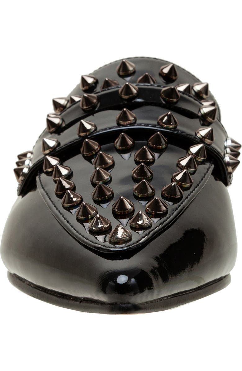 Lisa Vicky Mojo Studded Pointed Toe Mule, Alternate, color, Black Patent