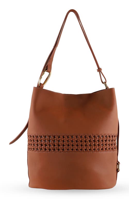 Sam Edelman Marcie Leather Bucket Bag In Brown