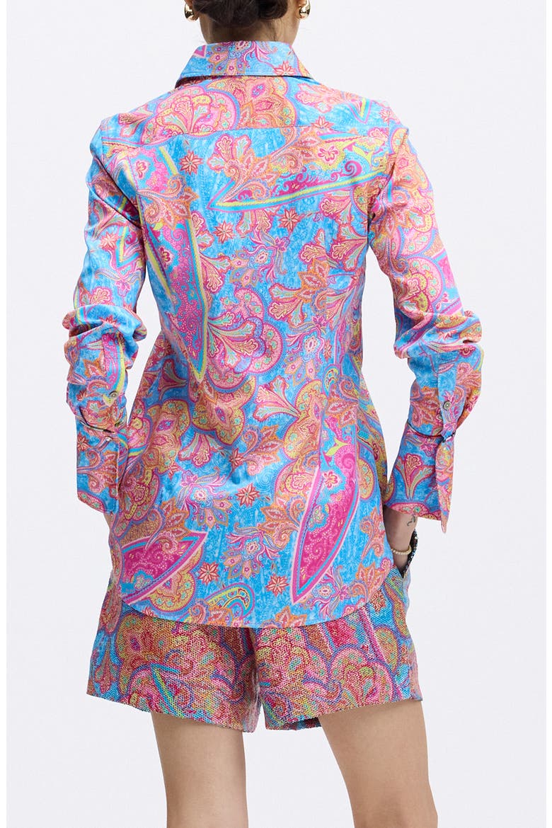 Priscilla Long Sleeve Woven Shirt, Alternate, color, BLUE MULTI