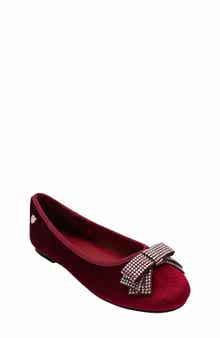 bebe Kids' Embellished Bow Ballet Flat