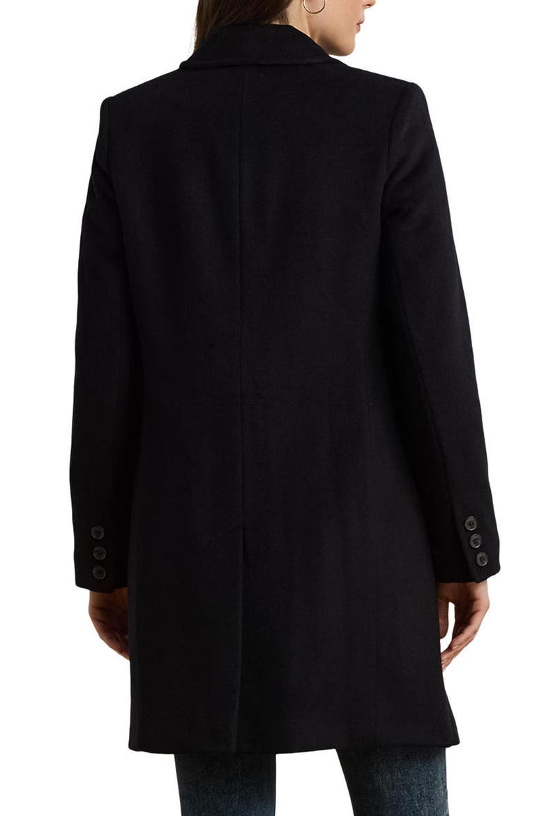 Longline Wool Blend Coat, Alternate, color, REGAL NAVY