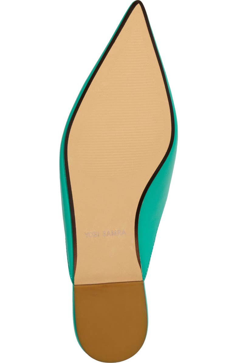 Yosi Samra Nera Pointed Toe Flat, Alternate, color, Teal