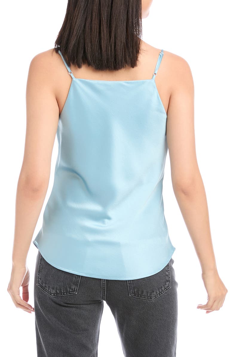 FIFTEEN TWENTY Cowl Neck Satin Camisole, Alternate, color, Glacier