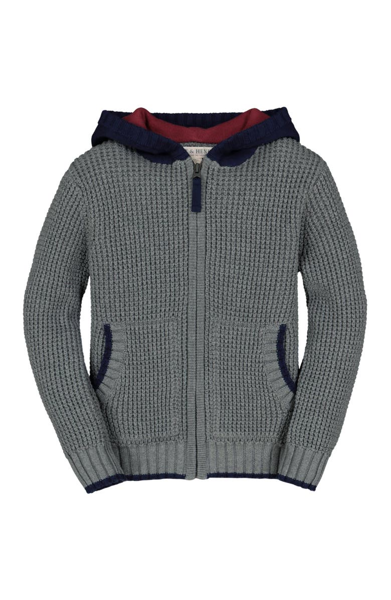 Hope & Henry Boys' Hooded Zip-Up Sweater, Kids, Main, color, 