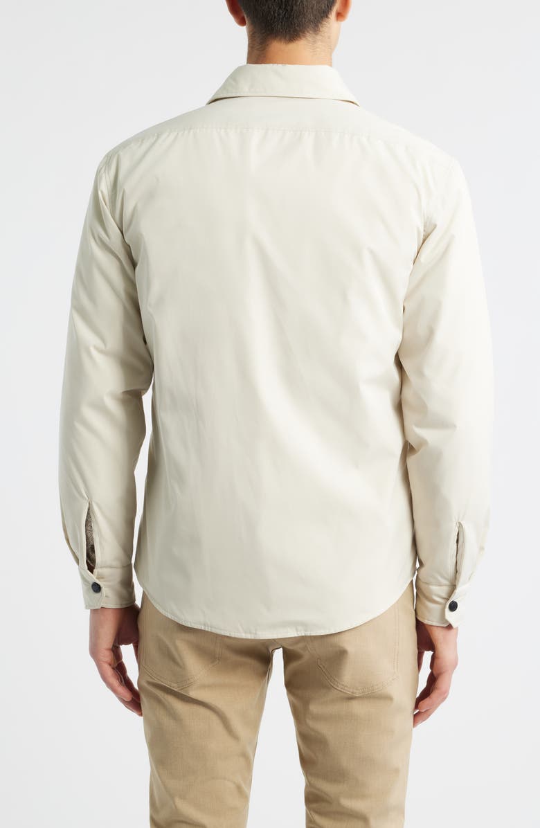 BOSS C-Luke Zip-Up Overshirt, Alternate, color, Open White