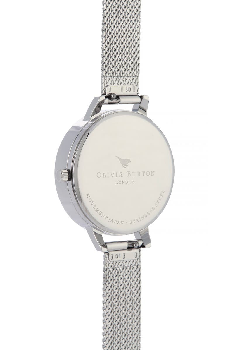 Olivia Burton 3D Bee Mesh Strap Watch, 34mm, Alternate, color, 