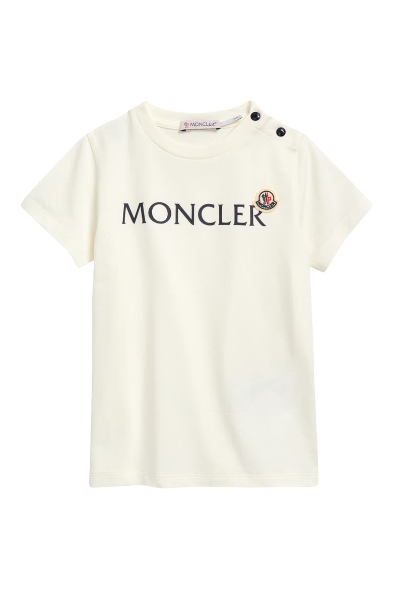 Kids' Logo Patch Short Sleeve T-Shirt, Main, color, WHITE
