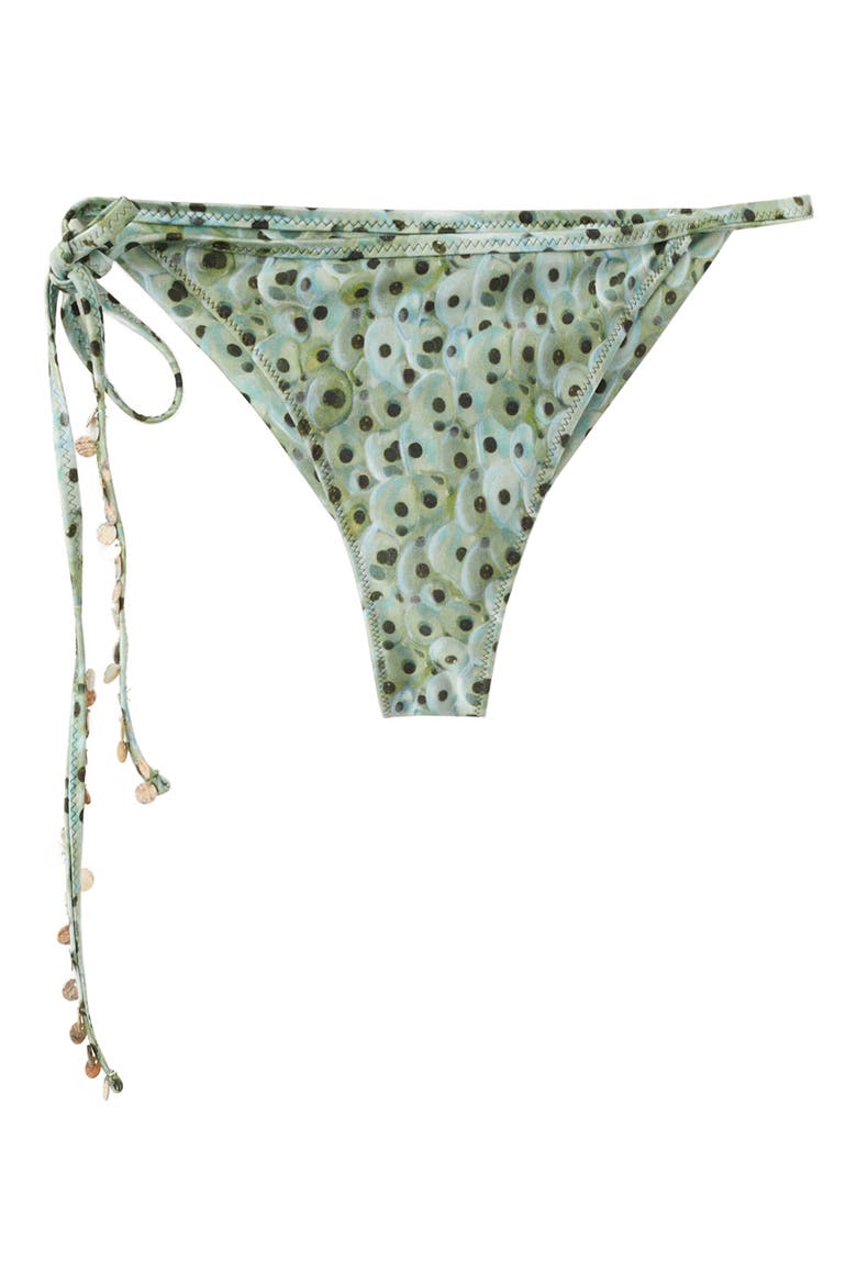 Beaded Brazilian Bikini Briefs, Alternate, color, GREEN