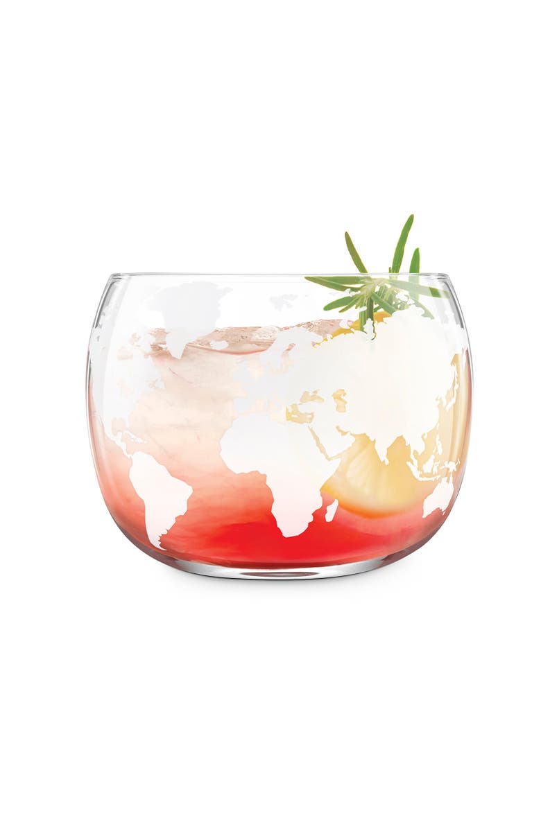FINAL TOUCH Revolve Globe Glass - Set of 2, Alternate, color, Clear