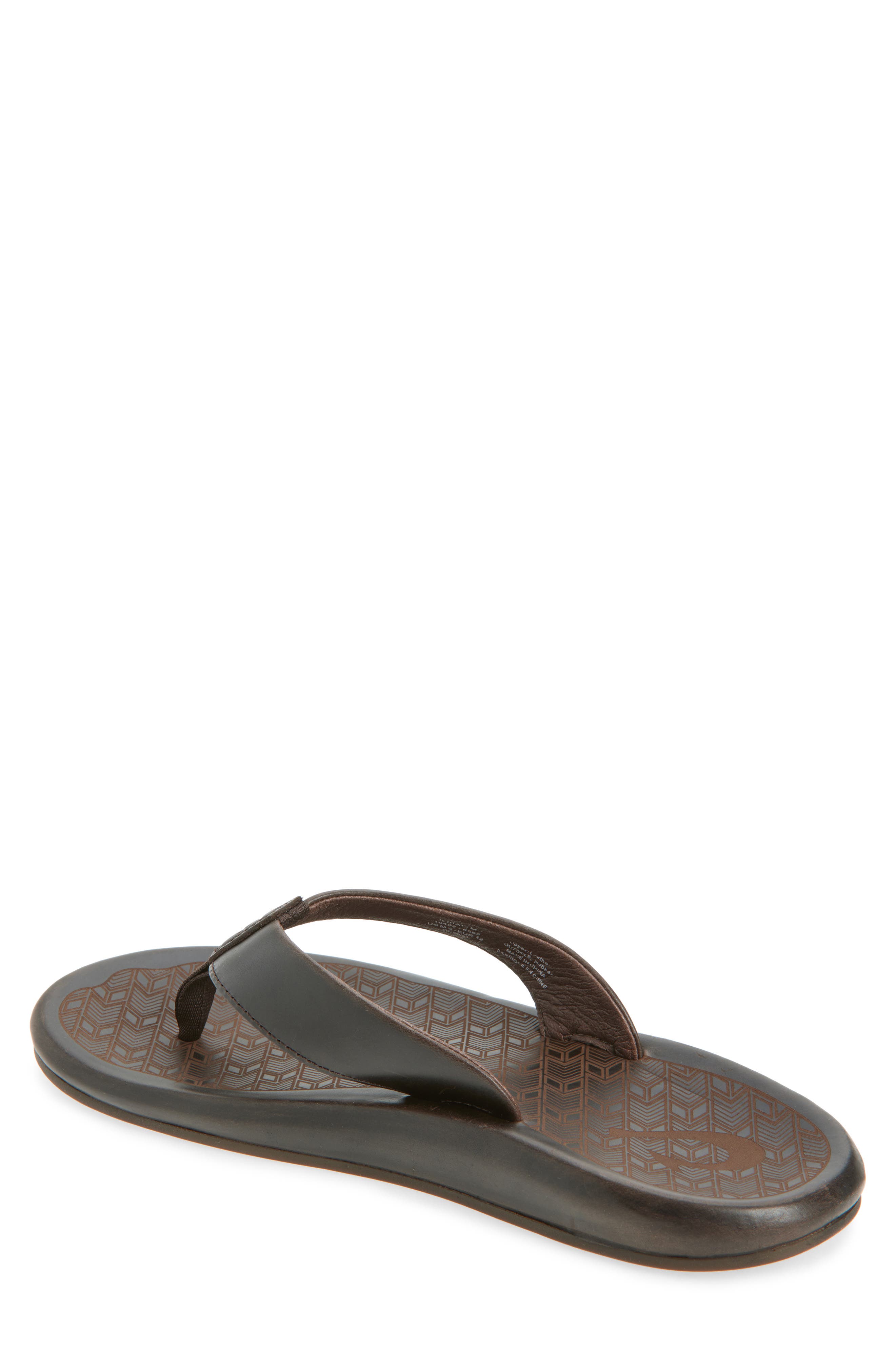 Ilikai Flip Flop, Alternate, color, DK WOOD / DK WOOD