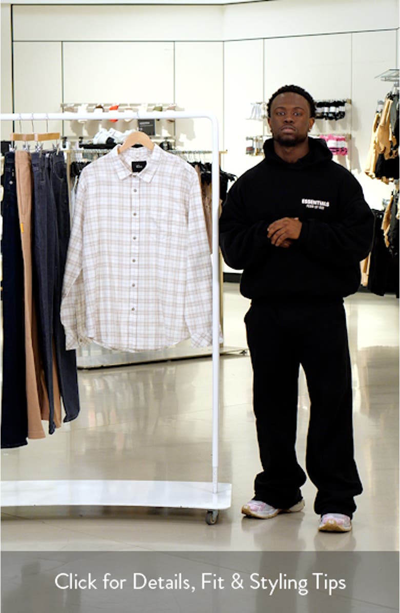 Wyatt Plaid Cotton Button-Up Shirt, sales video thumbnail