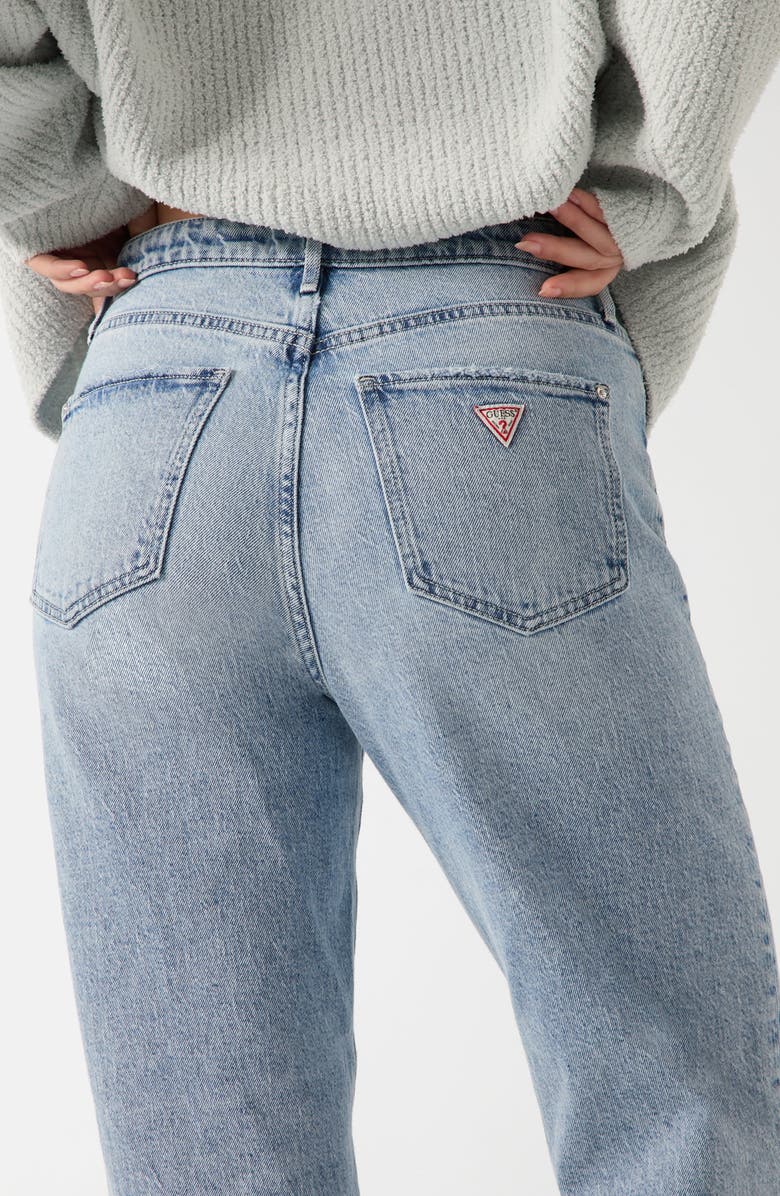 GUESS High Waist Straight Leg Jeans, Alternate, color, Medium