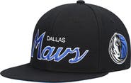 Mitchell & Ness Men's Mitchell & Ness Black Dallas Mavericks Hardwood Classics Script 2.0 Snapback Hat
