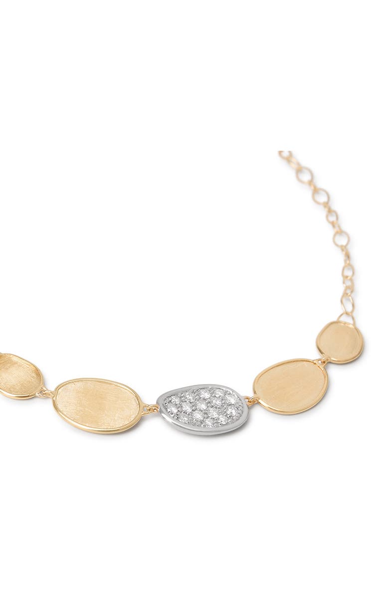 Marco Bicego Lunaria Frontal Necklace, Alternate, color, Yellow Gold