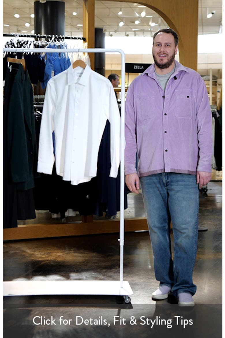 Non-Iron Trim Fit Solid Cotton Dress Shirt video