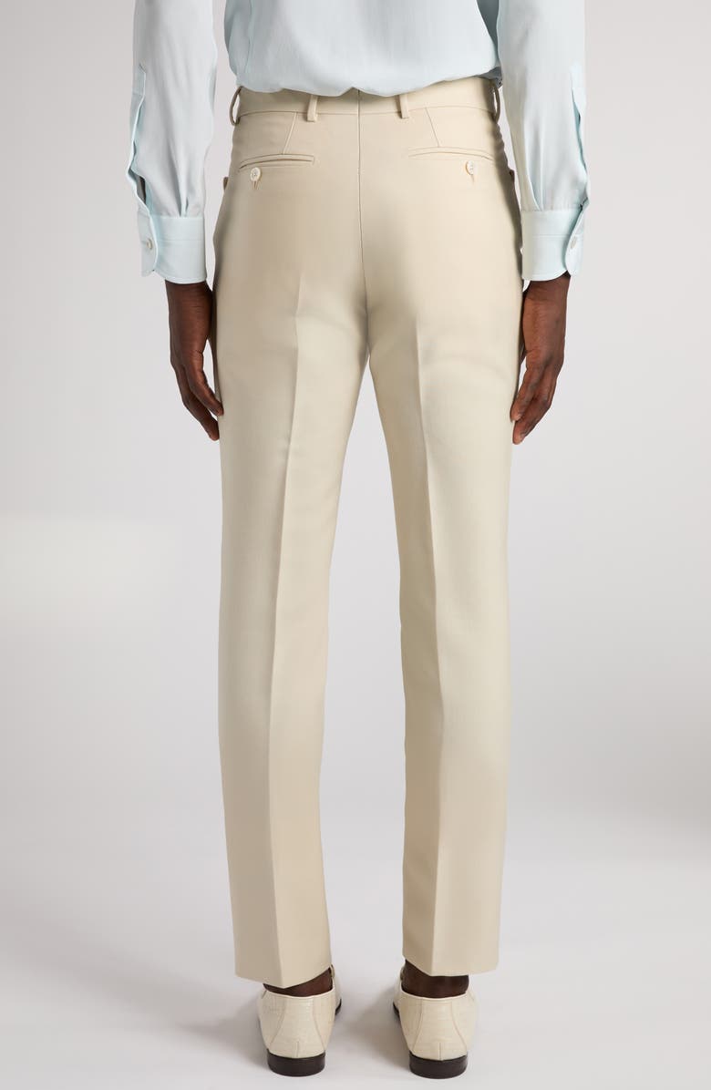 TOM FORD Dyllan Wool Blend Slim Fit Pants, Alternate, color, Aw021 Champagne