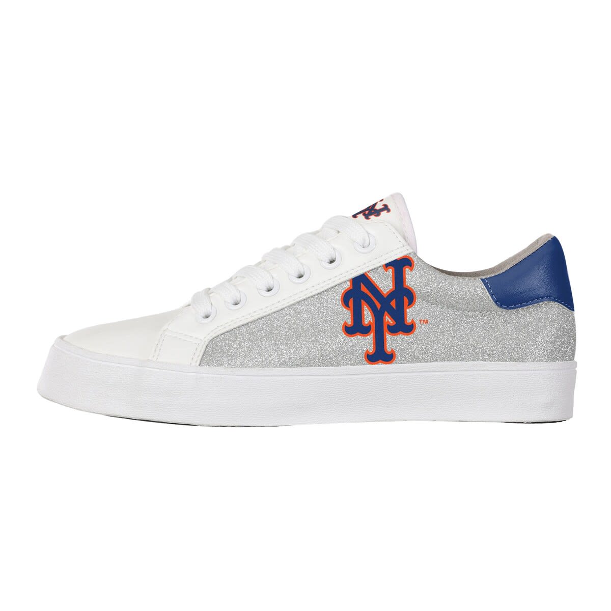 FOCO Women's FOCO New York Mets Glitter Sneakers, Alternate, color, 